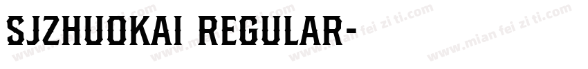 SJzhuokai Regular字体转换